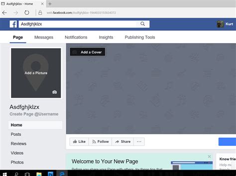 get me to my facebook page.